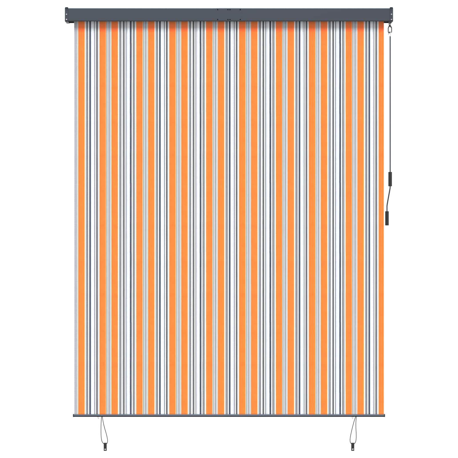 Rullegardin Gul og Blå 200 x 250 cm Stof og Aluminium