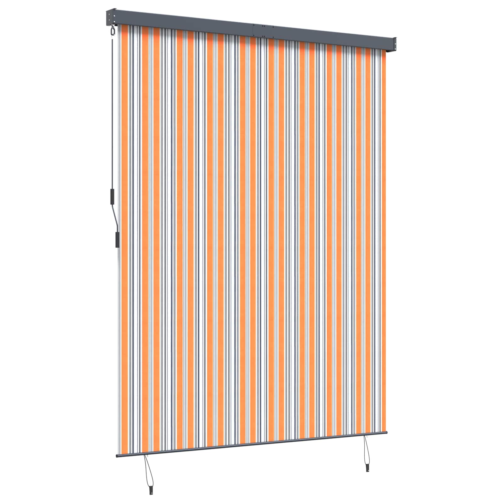 Rullegardin Gul og Blå 200 x 250 cm Stof og Aluminium