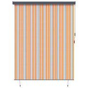 Rullegardin Gul og Blå 200 x 250 cm Stof og Aluminium