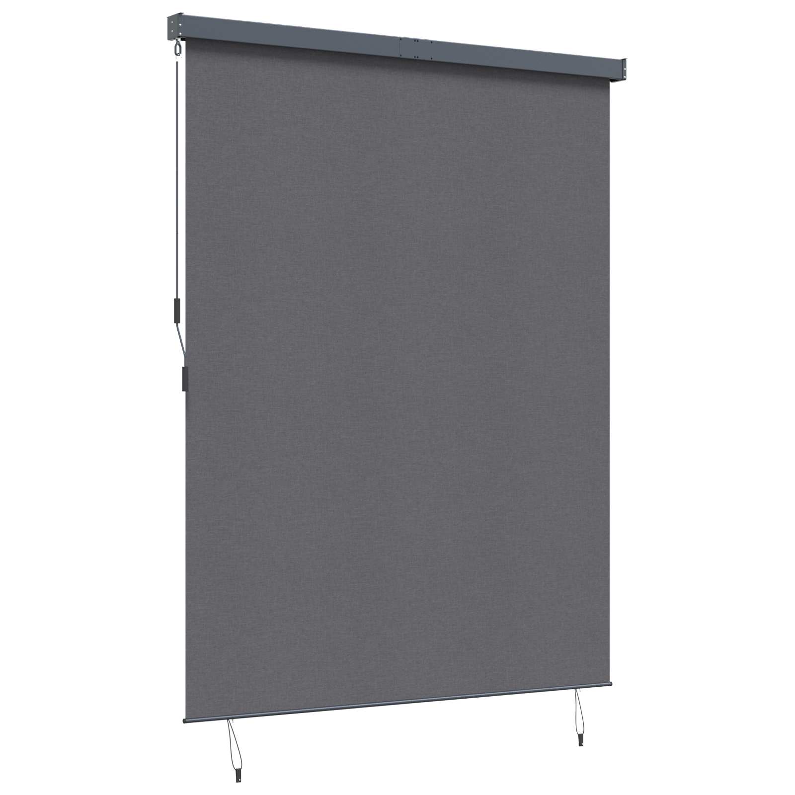 Rullegardin Antracit 200 x 250 cm Stof og Aluminium