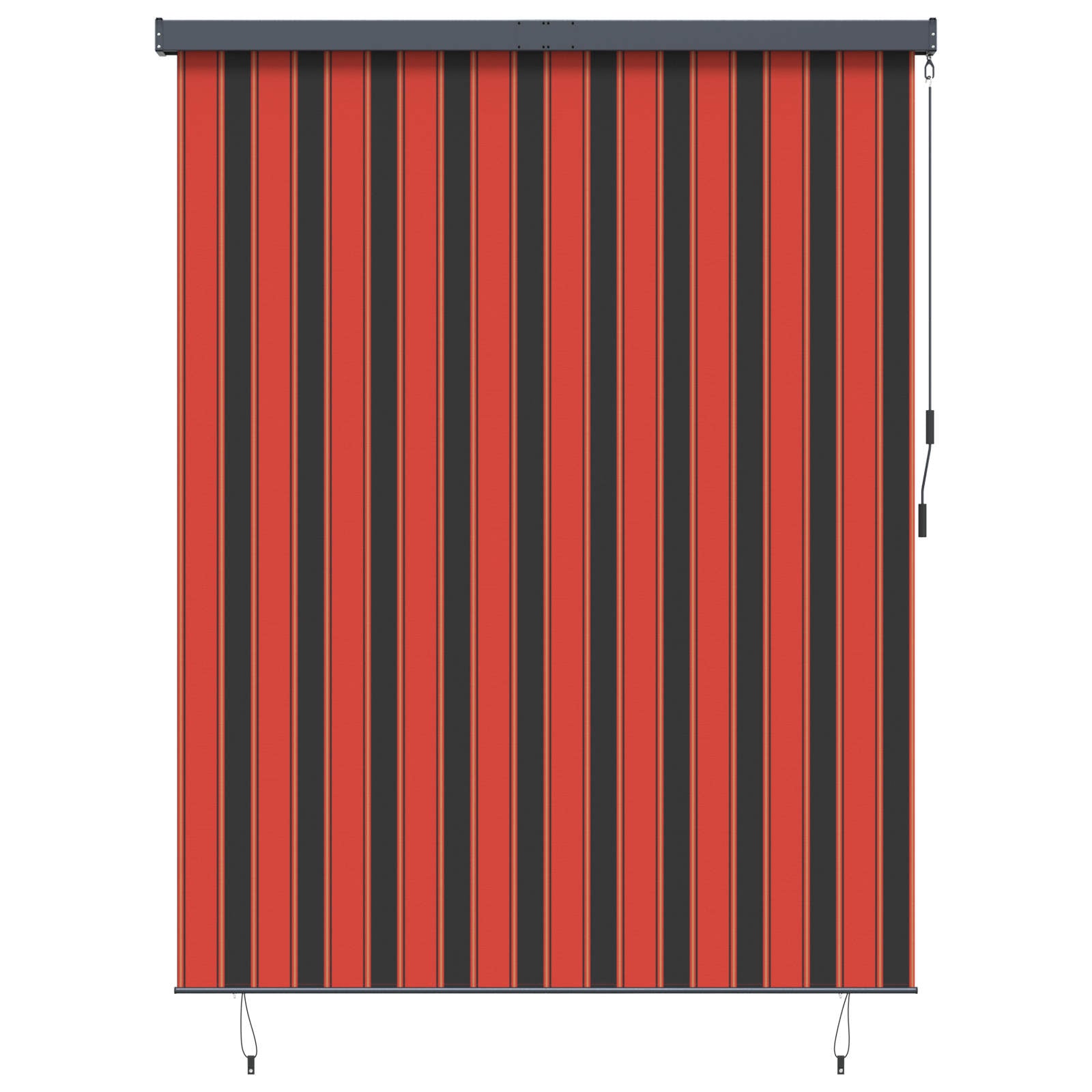 Rullegardin Orange og Brun 200 x 250 cm Stof og Aluminium