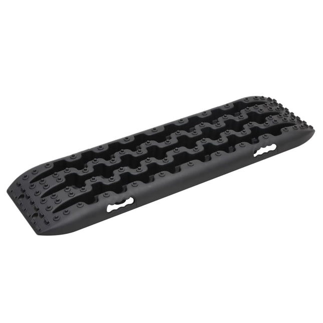 frikørselsplader 2 stk. 106x30,5x7 cm nylon sort