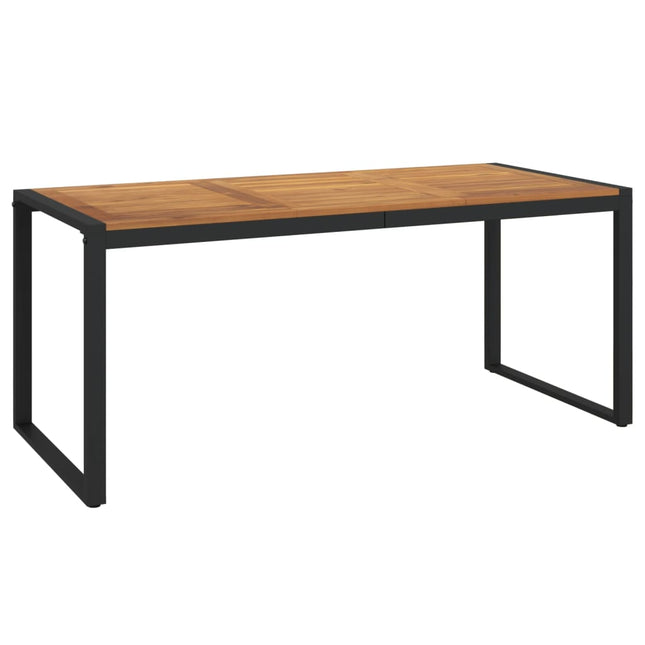 havebord med U-formede ben 180x90x75 cm massivt akacietræ