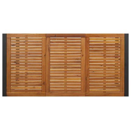 havebord med U-formede ben 180x90x75 cm massivt akacietræ