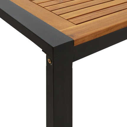 havebord med U-formede ben 180x90x75 cm massivt akacietræ