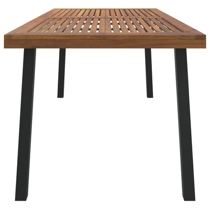 havebord 200x100x75 cm massivt akacietræ