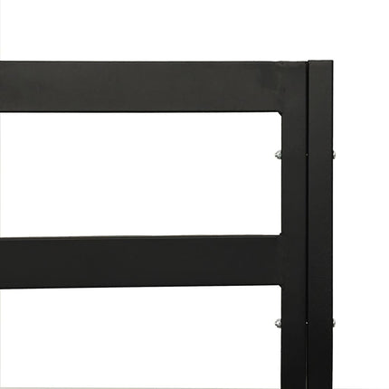 havestol med grå hynder 76x76x79 cm stål