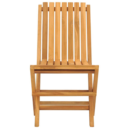 Klapstole 2 stk. 47x47x89 cm Massivt træ teak
