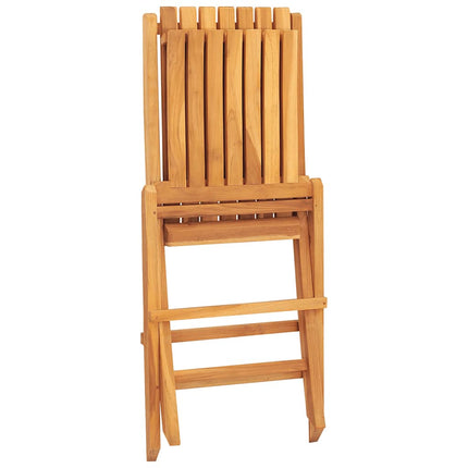 Klapstole 2 stk. 47x47x89 cm Massivt træ teak