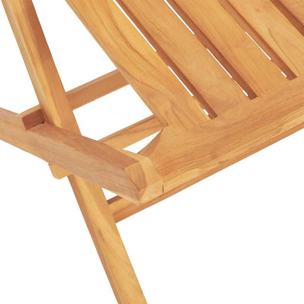 Klapstole 2 stk. 47x47x89 cm Massivt træ teak