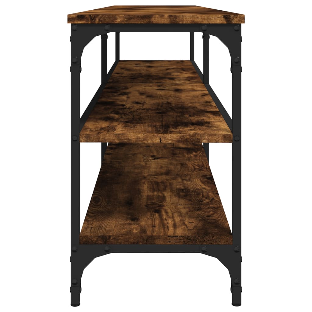 tv-bord 160x30x50 cm konstrueret træ røget egetræsfarve