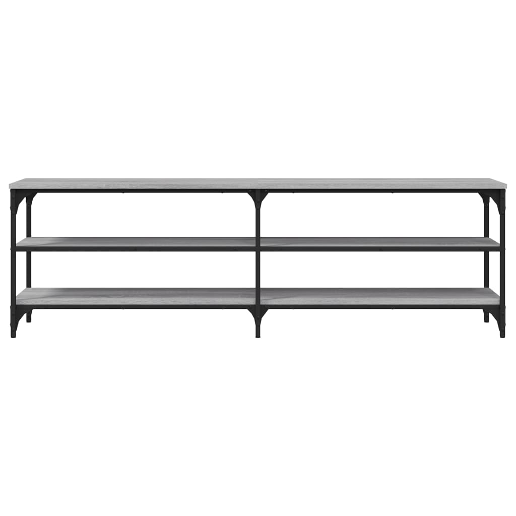 tv-bord 160x30x50 cm konstrueret træ grå sonoma-eg