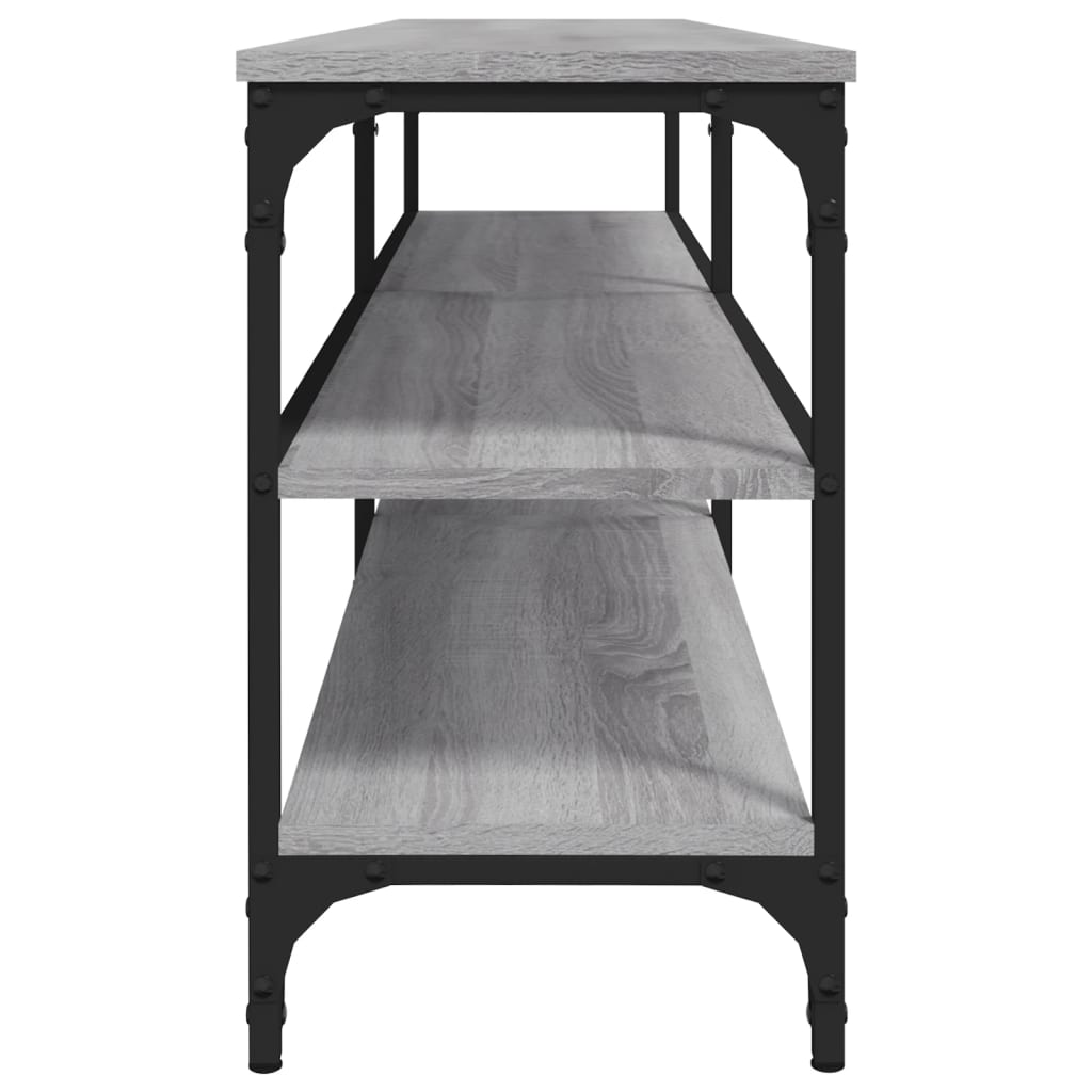 tv-bord 160x30x50 cm konstrueret træ grå sonoma-eg