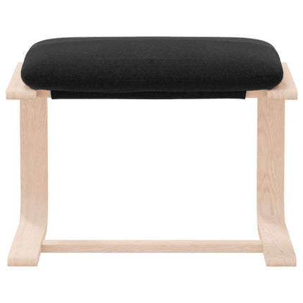 fodskammel 51x41x40 cm stof sort