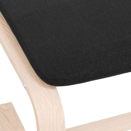 fodskammel 51x41x40 cm stof sort