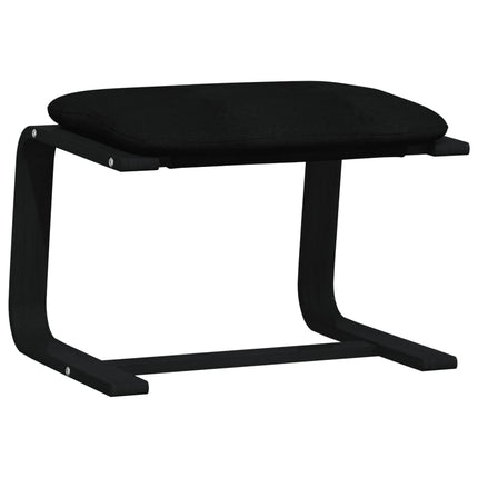 fodskammel 51x41x40 cm stof sort