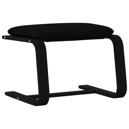 fodskammel 51x41x40 cm stof sort