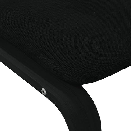fodskammel 51x41x40 cm stof sort