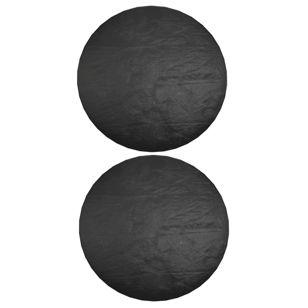 havemøbelovertræk 2 stk. 6 øjer Ø125x75 cm rundt