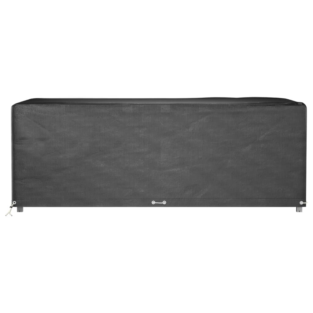 havemøbelovertræk 2 stk. 213x132x75 cm 12 øjer rektangulært