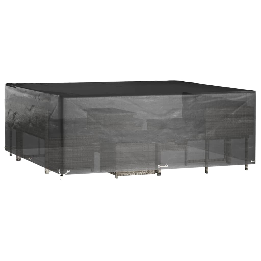 havemøbelovertræk 2 stk. 300x300x75 cm 16 øjer firkantet