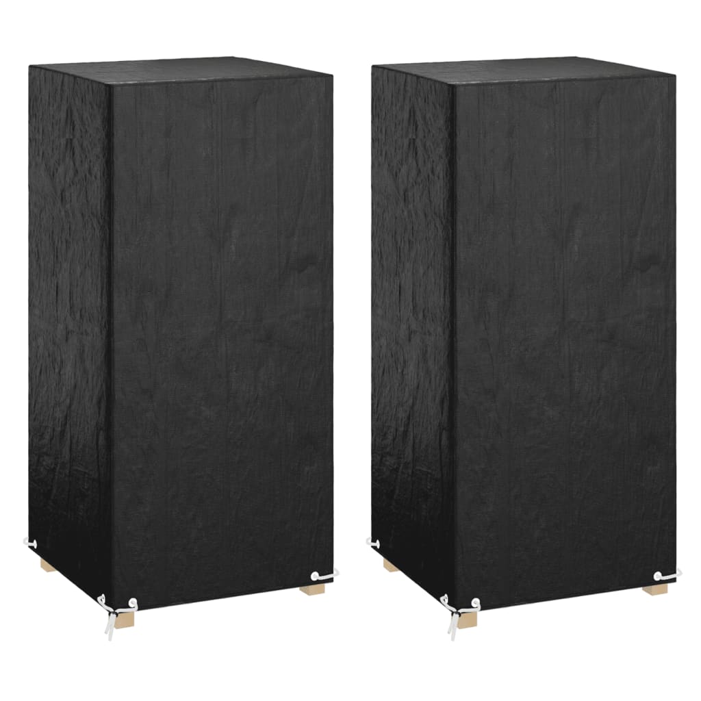 overtræk til havestol 2 stk. 75x70x140 cm 8 øjer polyethylen