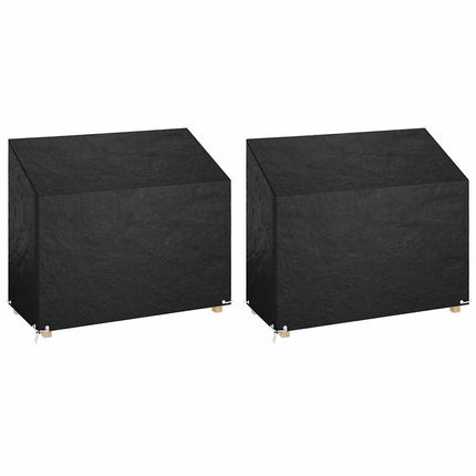 overtræk til havebænk 2 stk. 160x70x70/88 cm 8 øjer polyethylen