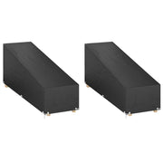 overtræk til liggestole 2 stk. 205x75x40/70 cm polyethylen