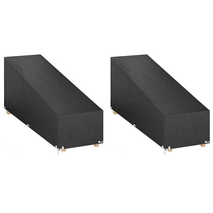 overtræk til liggestole 2 stk. 200x65x35/60 cm polyethylen
