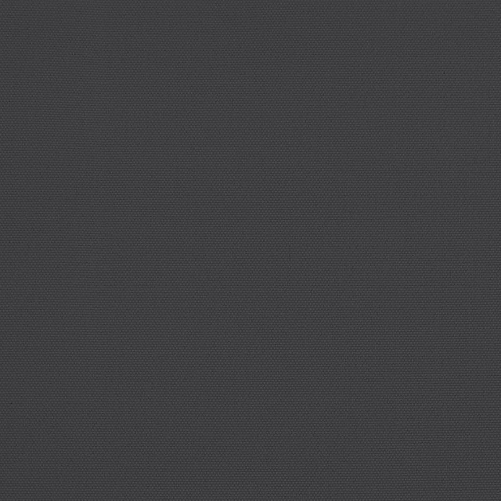 parasol med dobbelt parasoldug og LED-lys 316x145 cm sort