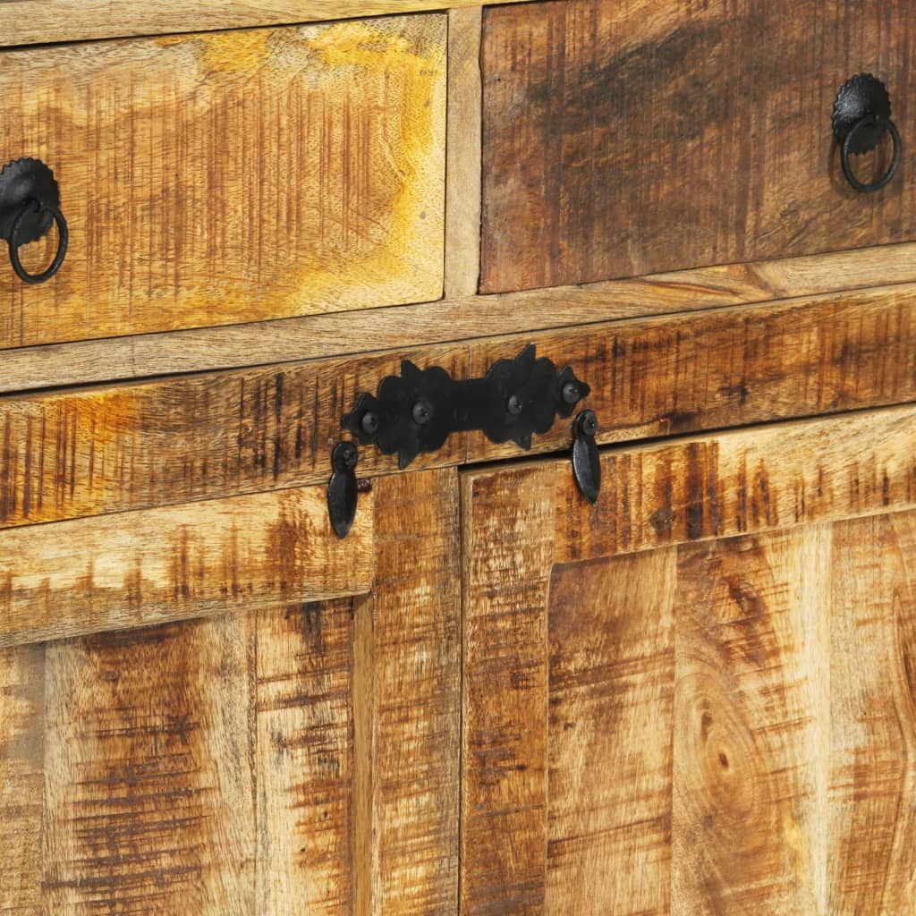 skænk 100x40x175 cm massivt ru mangotræ