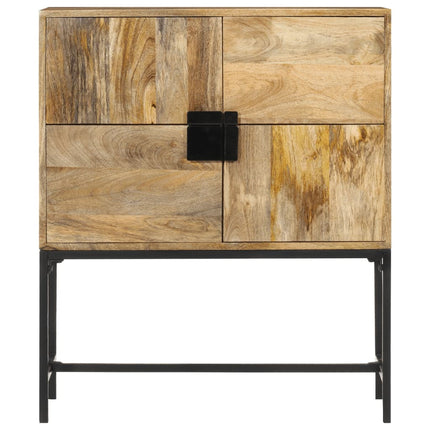 skænk 80x30x95 cm massivt ru mangotræ