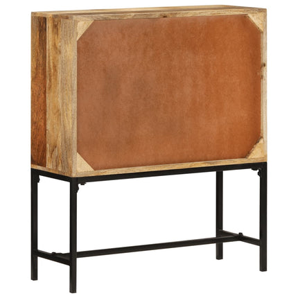 skænk 80x30x95 cm massivt ru mangotræ