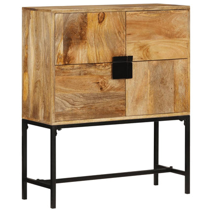 skænk 80x30x95 cm massivt ru mangotræ