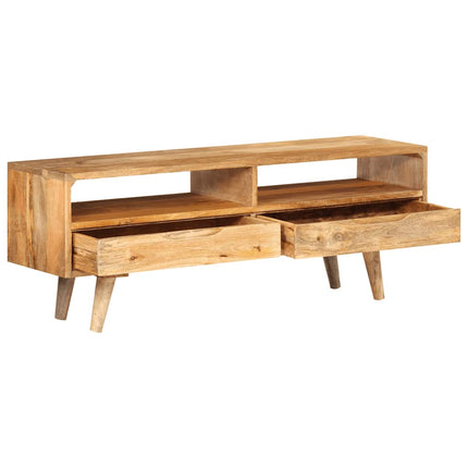 tv-bord 110x30x41 cm massivt mangotræ