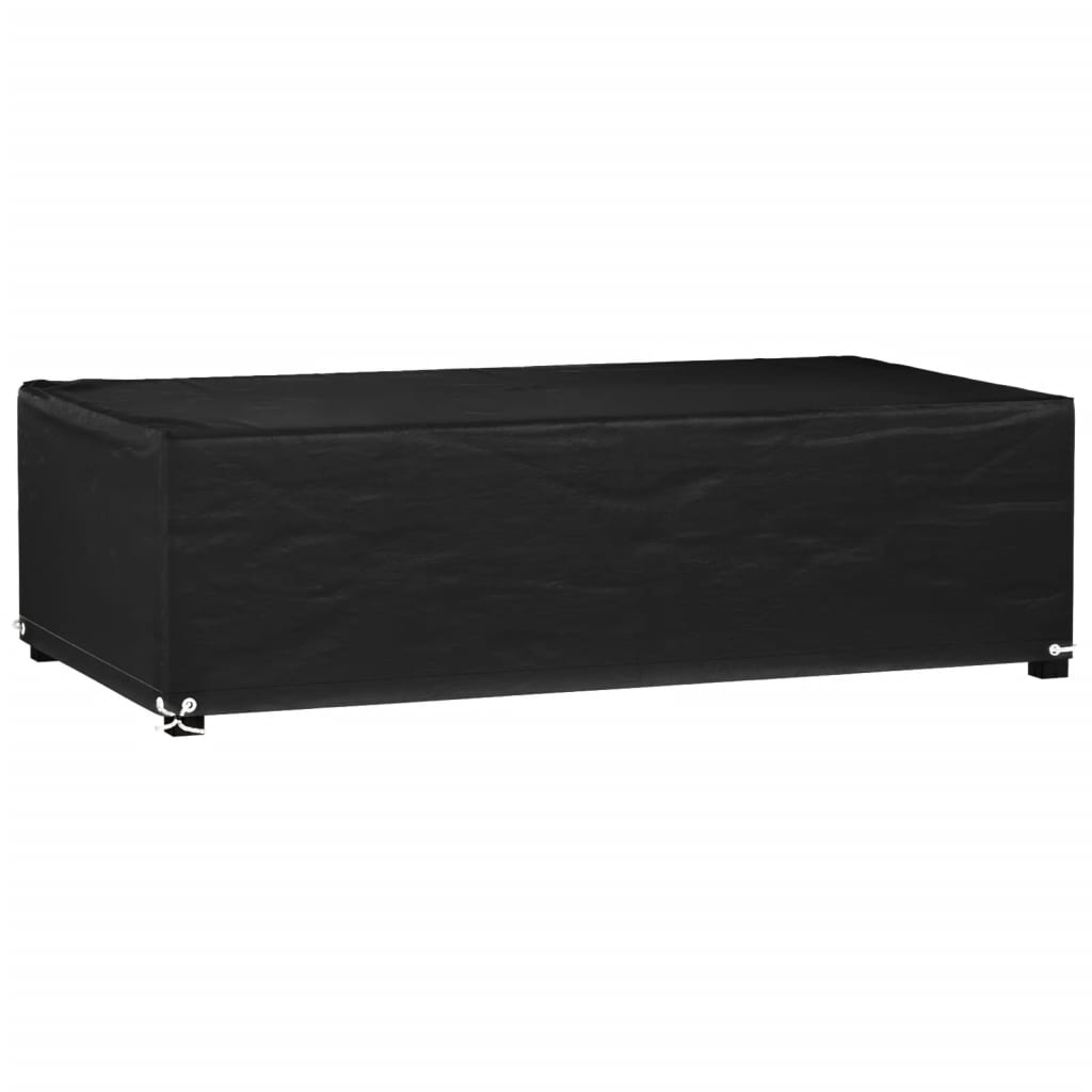 havemøbelovertræk 125x70x35 cm 8 øjer rektangulært