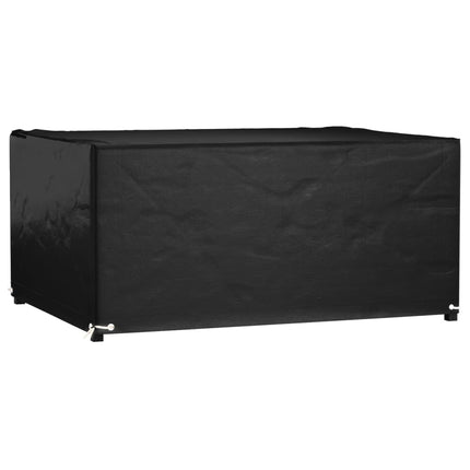 havemøbelovertræk 180x135x80 cm 8 øjer rektangulært