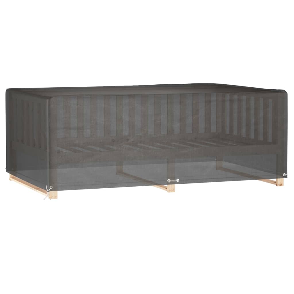 havemøbelovertræk 213x132x75 cm 12 øjer rektangulært