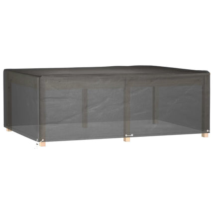 havemøbelovertræk 230x165x80 cm 12 øjer rektangulært