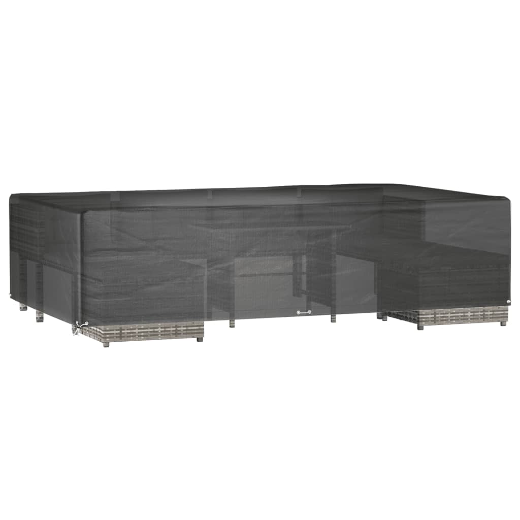 havemøbelovertræk 315x180x75 cm 12 øjer rektangulært