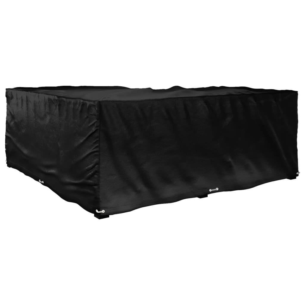 L-formet havemøbelovertræk 215x215x70 cm 16 øjer