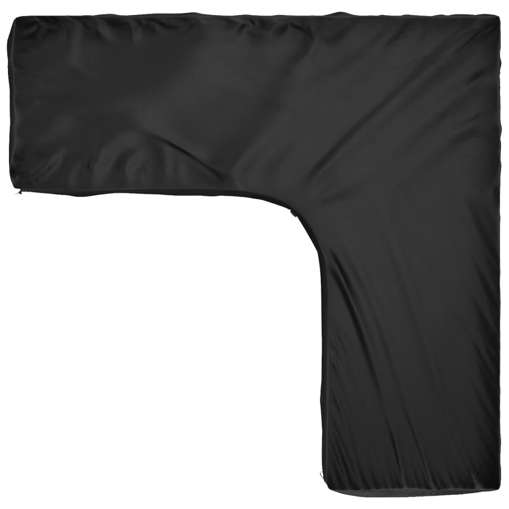 L-formet havemøbelovertræk 250x250x70 cm 16 øjer