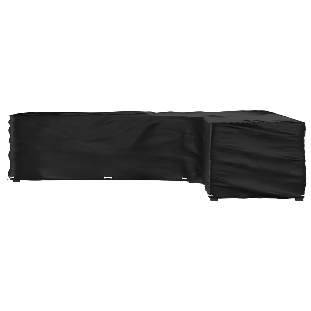 L-formet havemøbelovertræk 300x300x70 cm 20 øjer