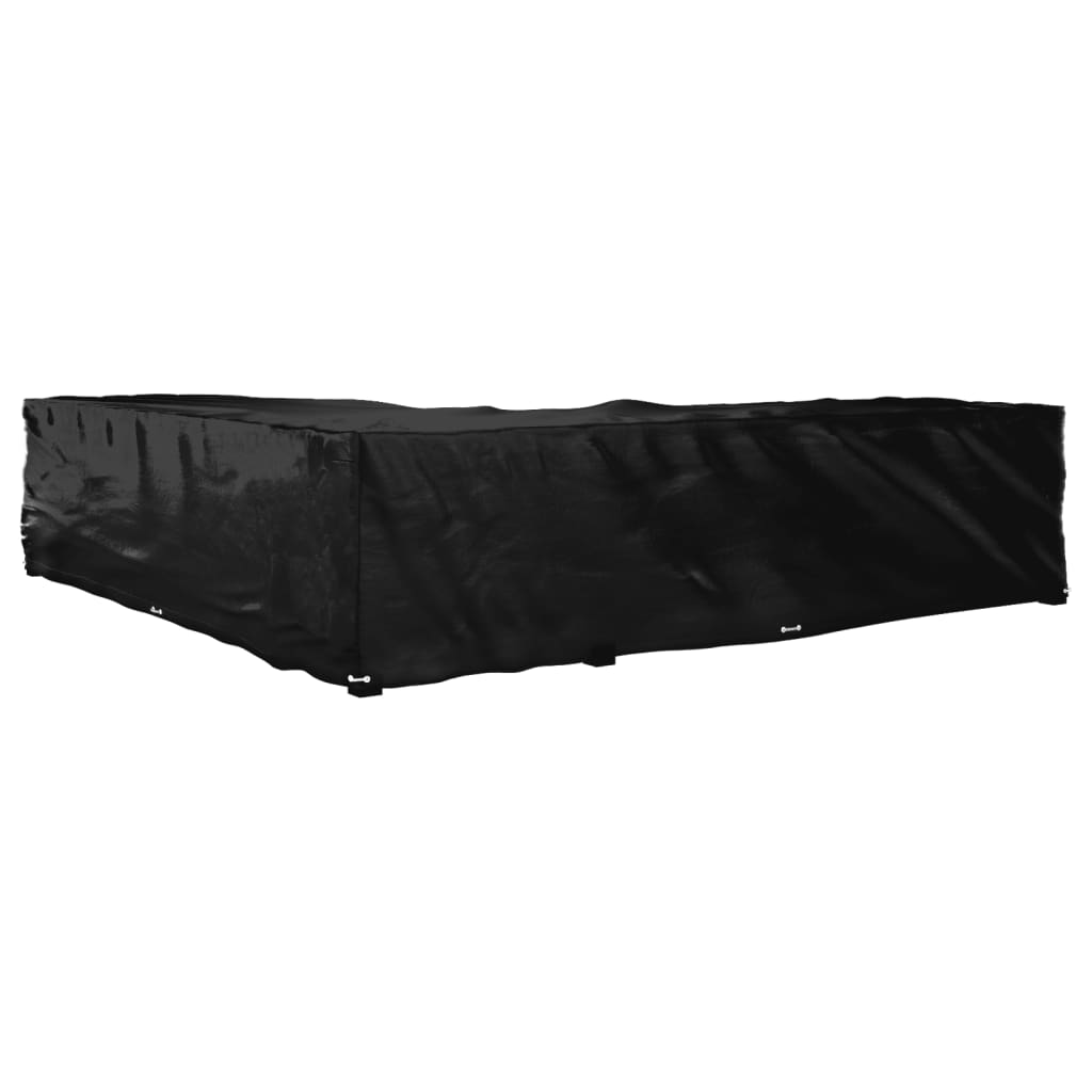 L-formet havemøbelovertræk 300x300x70 cm 20 øjer