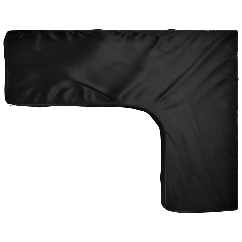 L-formet havemøbelovertræk 285x220x80 cm 18 øjer