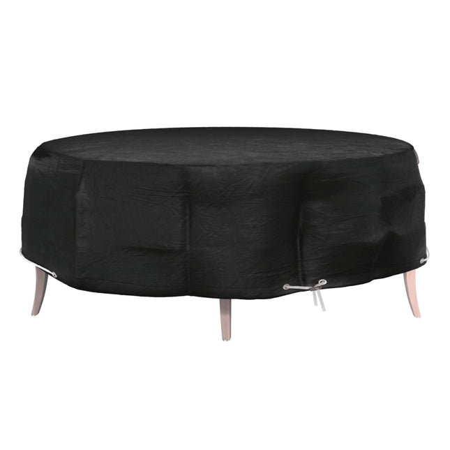 overtræk til loungesæt Ø188x50 cm 8 øjer rundt