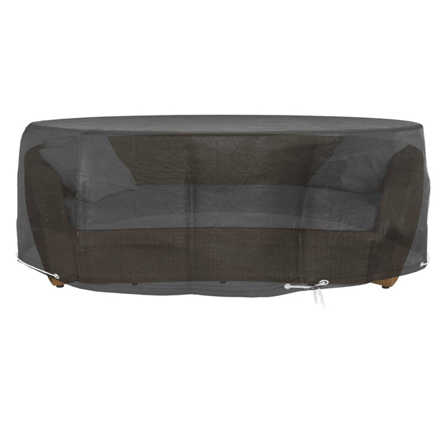 overtræk til loungesæt Ø236x67 cm 10 øjer rundt