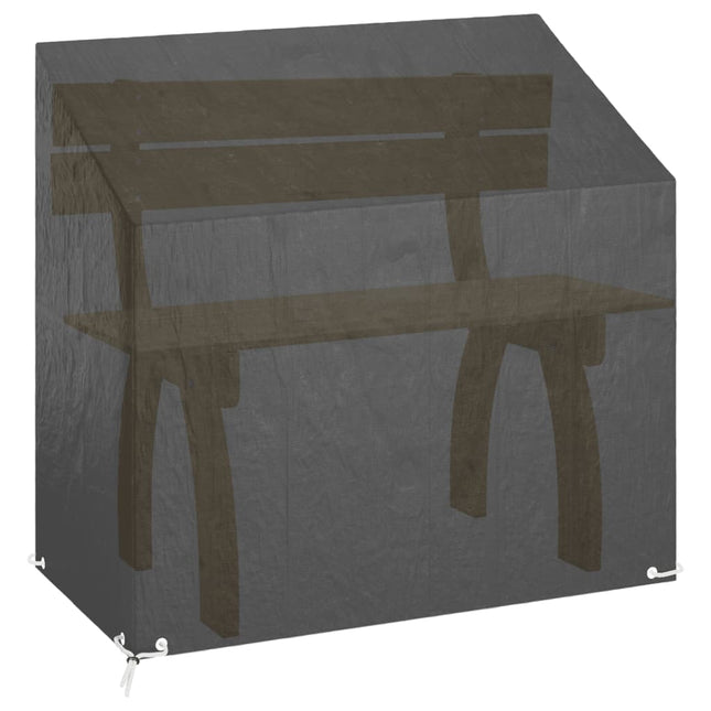 overtræk til havebænk 130x70x70/88 cm 8 øjer polyethylen
