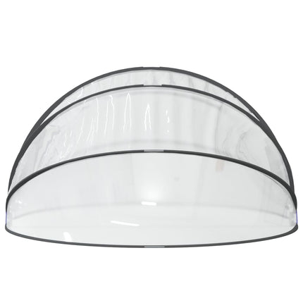 poolkuppel 406x203 cm rund PVC