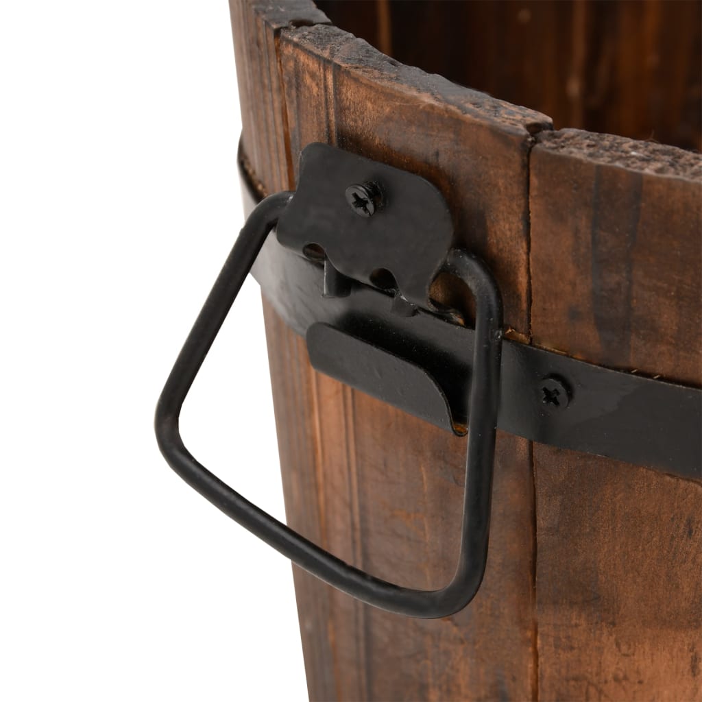 plantekrukker 3 stk. spand massivt fyrretræ